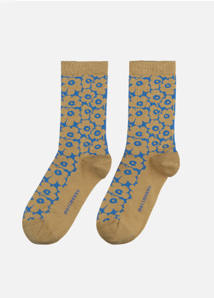 Socken LINJAUS UNNIKO beige/ light blue
