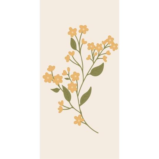 Servietten gelbe Blumen