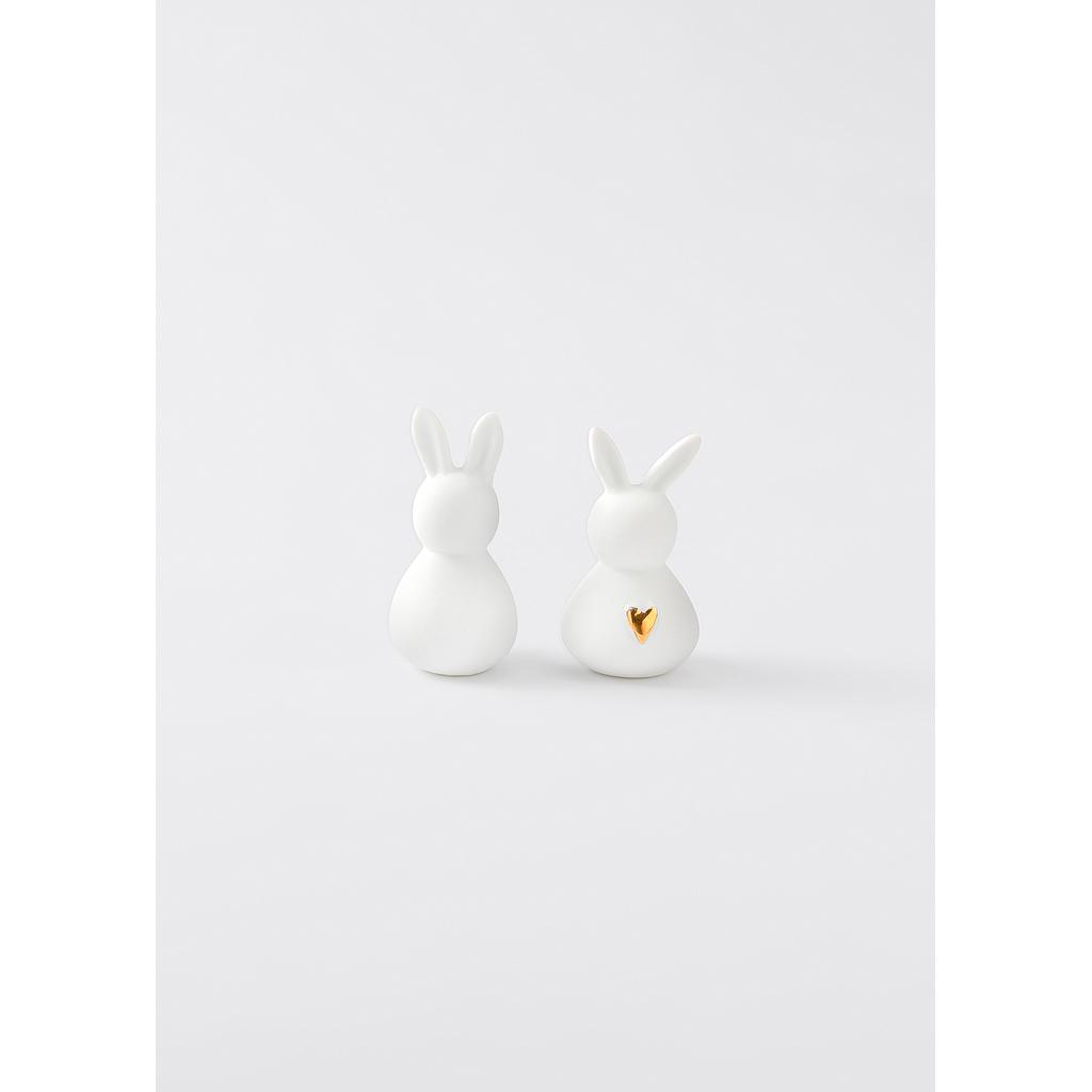 Ostern Mini-Porzellanhasen 2er Set