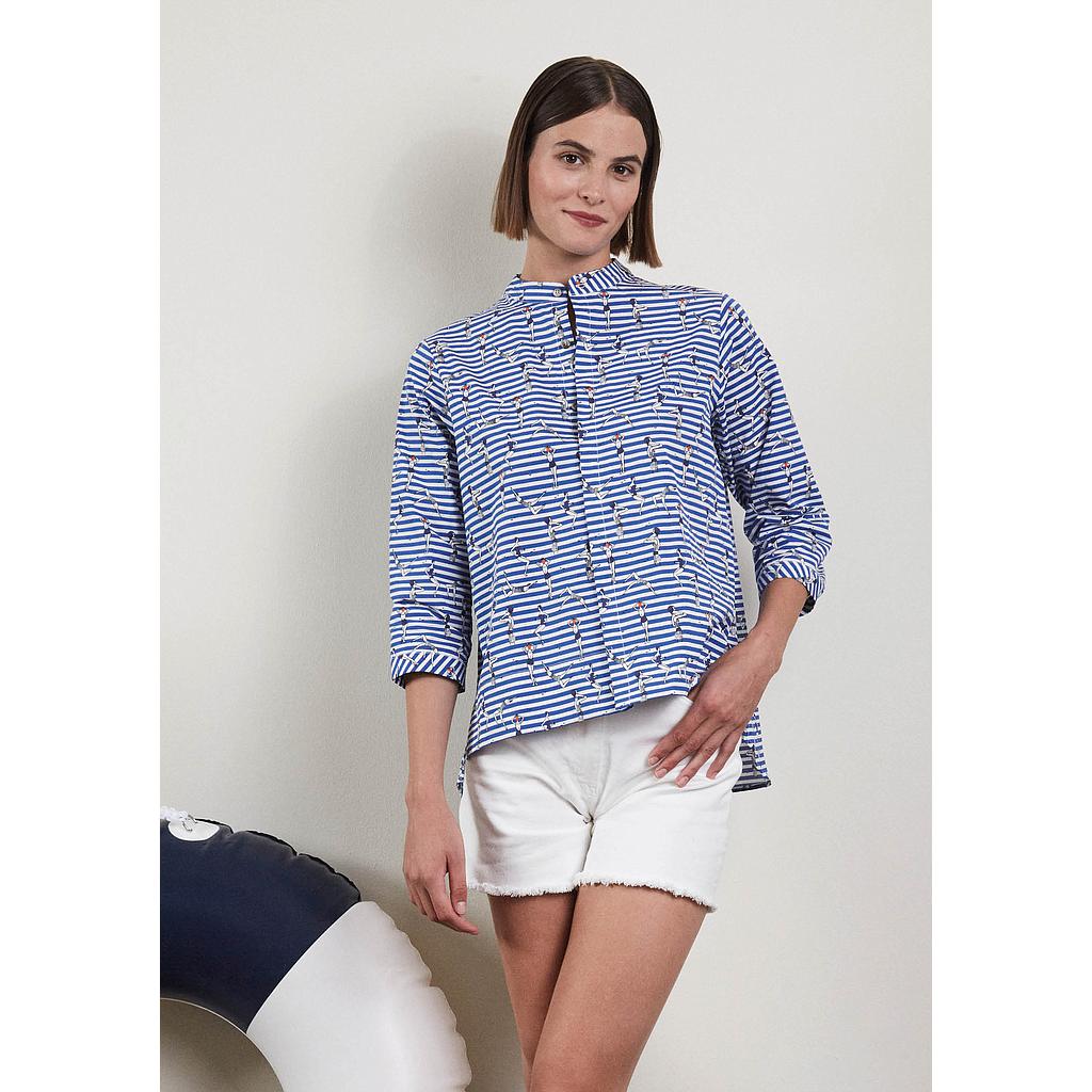 Bluse Bineta Swimmers blue/ white stripes
