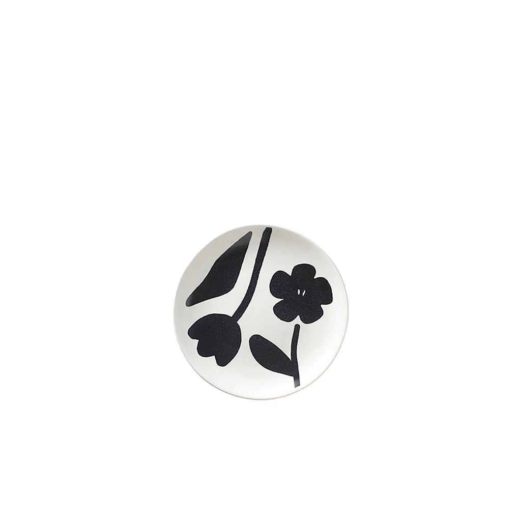 Desertteller Flora black/off white
