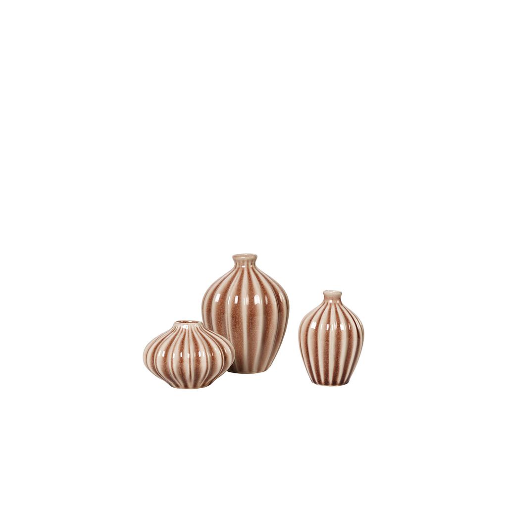 Vase Amalie 3er Set Fawn