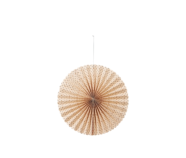 Papierrosette Stella M Natural/ Forest green