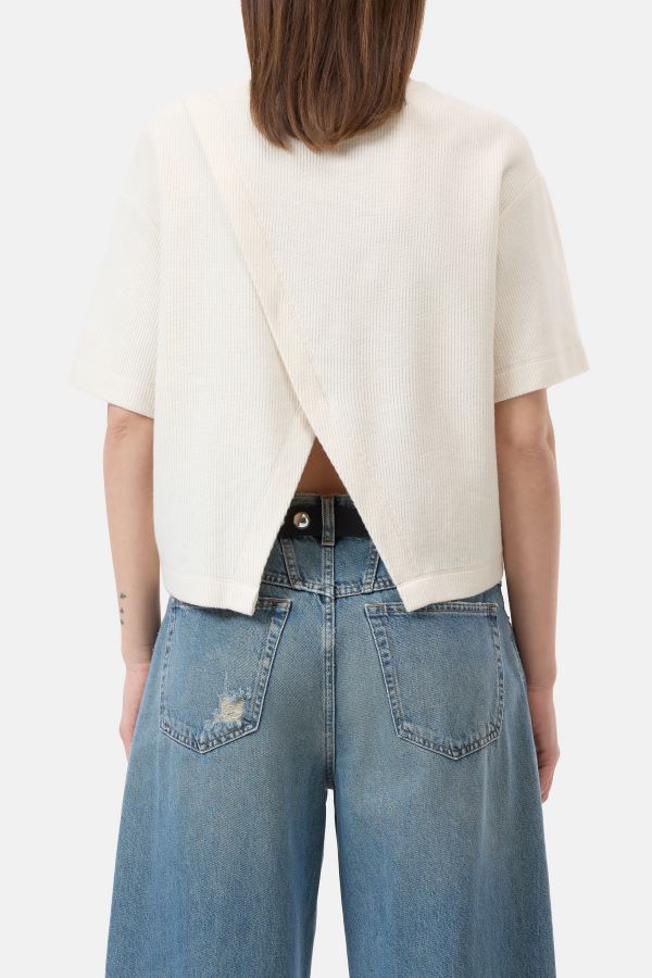 T-Shirt Strick ecru