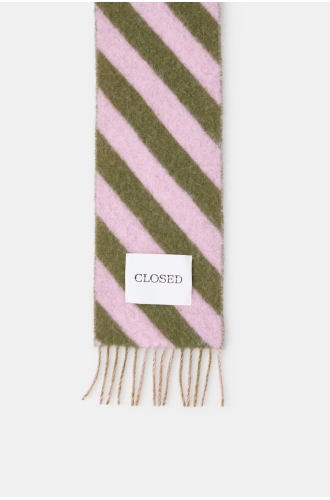 Schal Alpaka Wollmix flamingo pink
