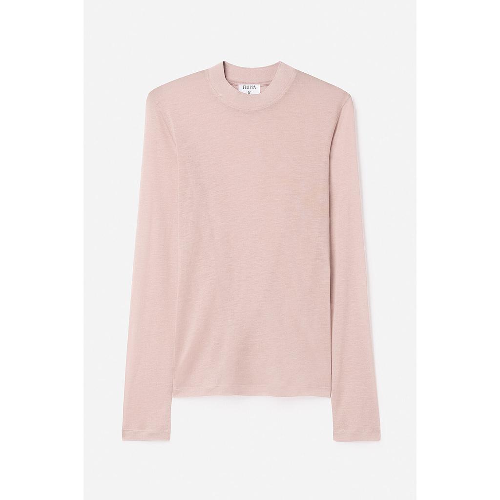 Shirt Lyocell Cashmere langarm dusty pink