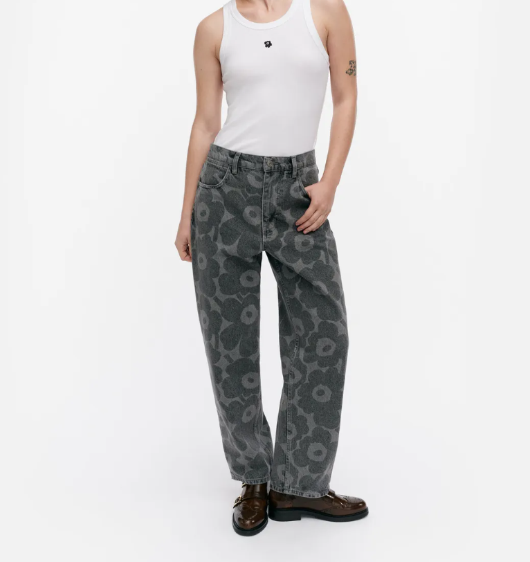 Jeans Maridenim Barrel Unikko grey/black