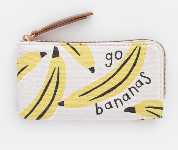 Brillenetui &quot;Go Bananas&quot; gepolstert mit Reißverschluss
