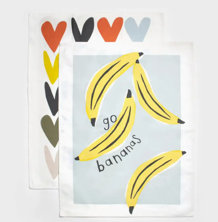 Geschirrtücher &quot;Go Bananas&quot; 2er Set