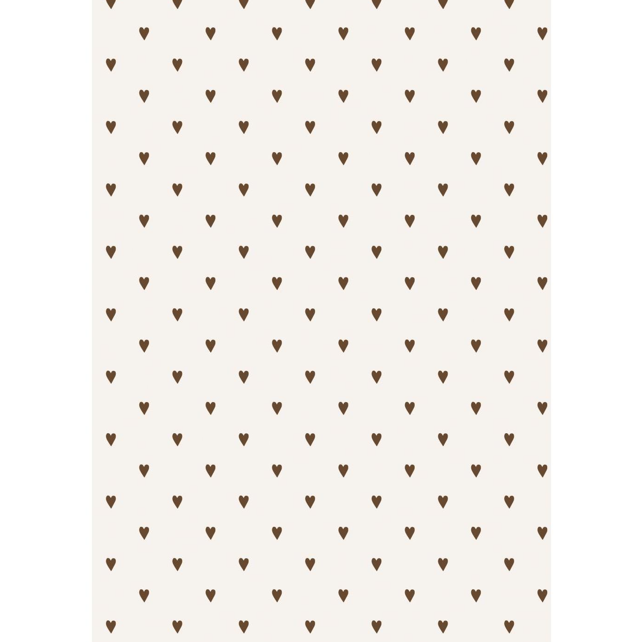 Geschenkpapier braune Herzen