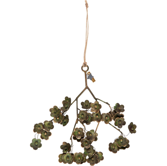 Hänger Zweig mit Blumen grünton