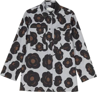 Bluse Maaria Tumma grau/ braun/ schwarz