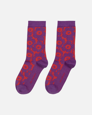 Socken LINJAUS UNNIKO violett/ rot