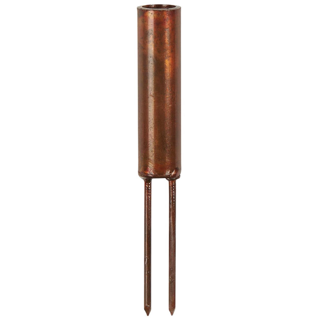 Doppel-Spieß für Stabkerze bronze hoch