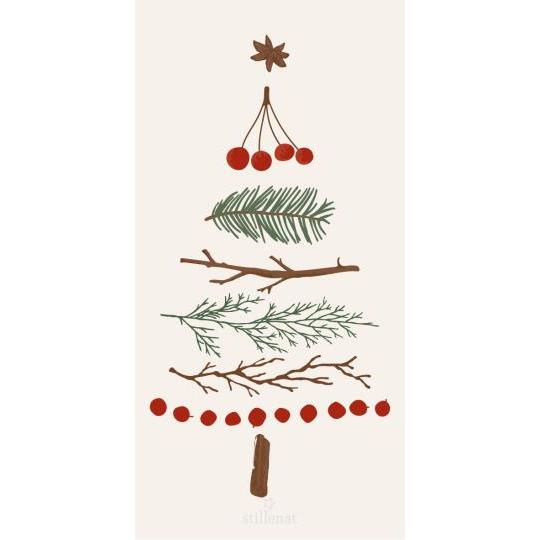 Serviette Tannenbaum der Natur 16 Stck