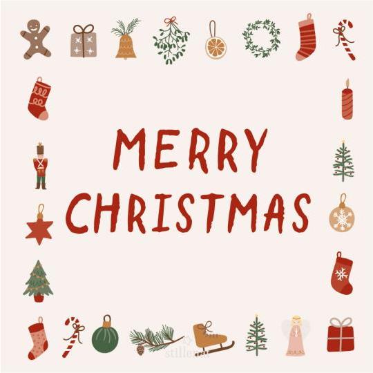 Serviette Merry Christmas
