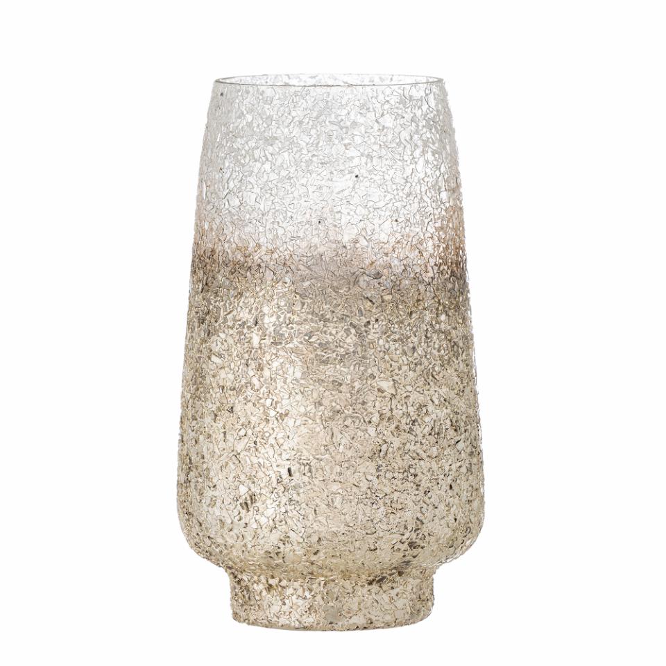 Windlicht Lucina Glas silber