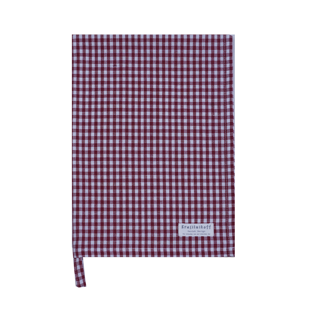 Geschirrtuch check red