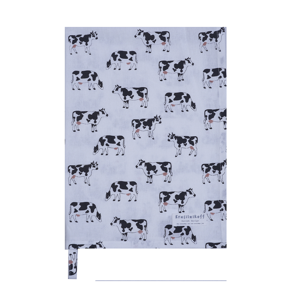 Geschirrtuch Cow white