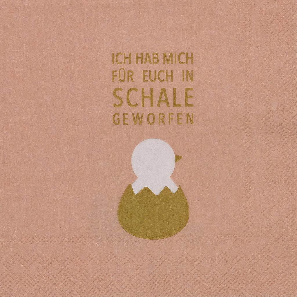 Cocktailserviette In Schale geworfen