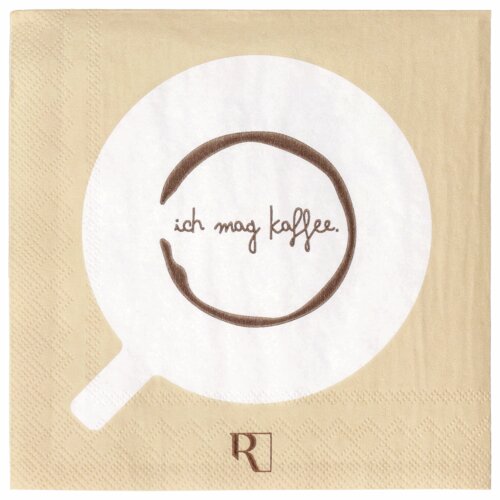Cocktailserviette Ich mag Kaffee