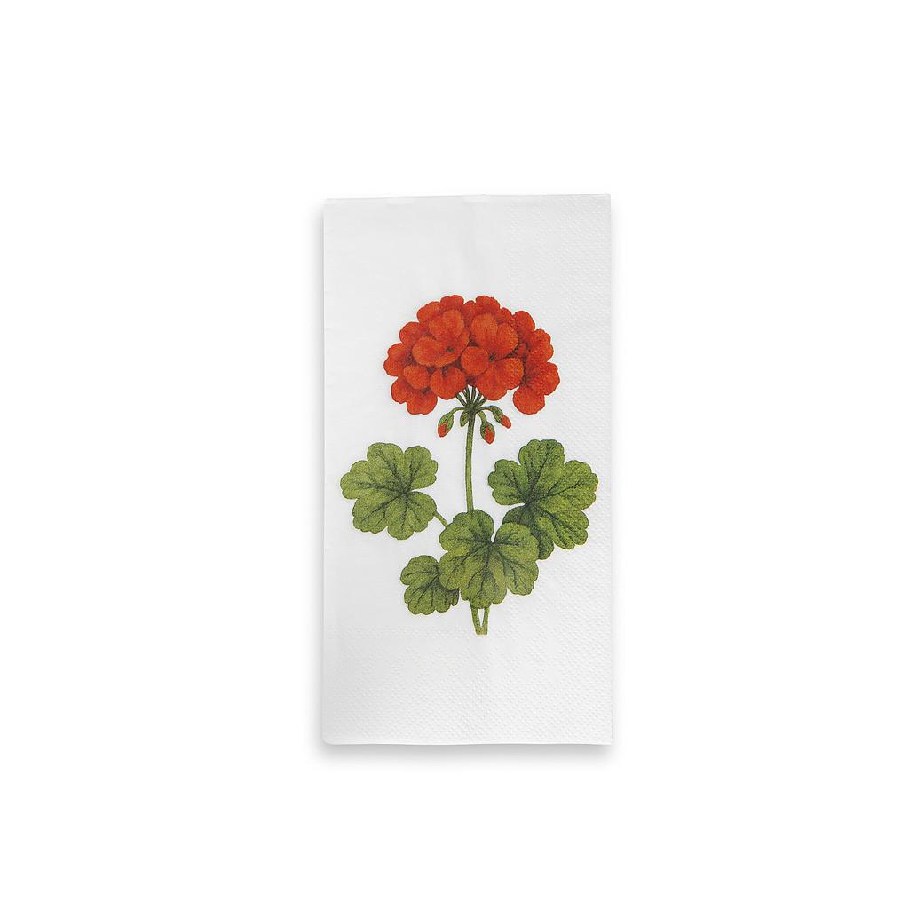 Servietten Pelargon Blume