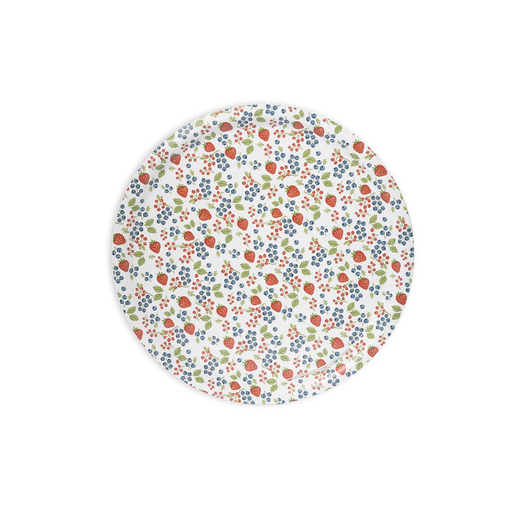 Serviertablett Bär Beerenmuster