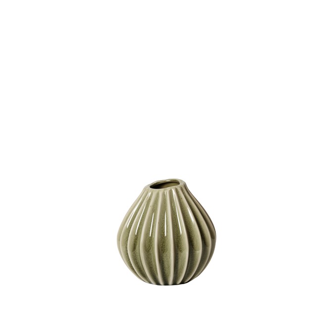 Vase Wide S Dry Sage