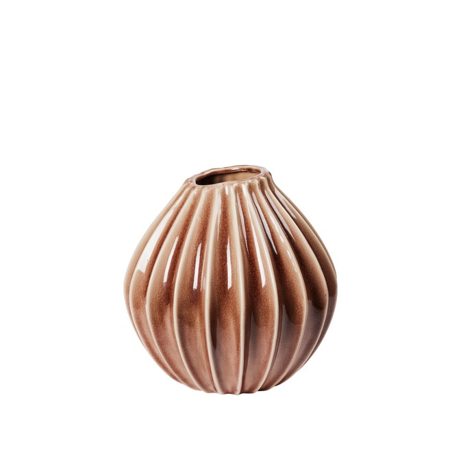 Vase Wide L Fawn