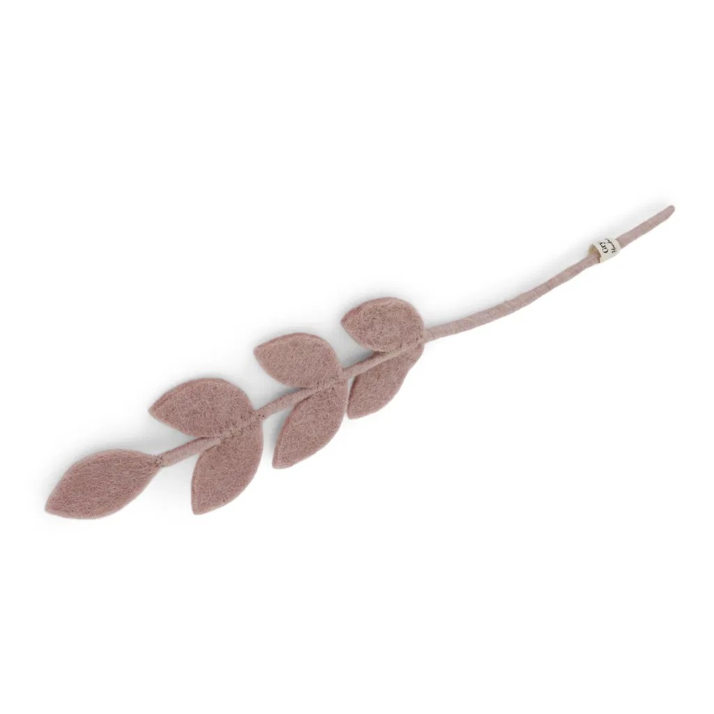 Filzzweig spitze Blätter Dusty Rose