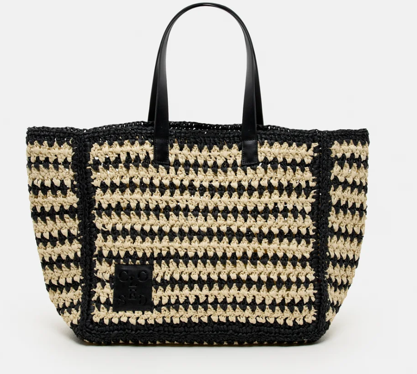 Tasche gewebt Black natur