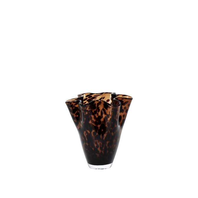 Vase Liva brown leopard