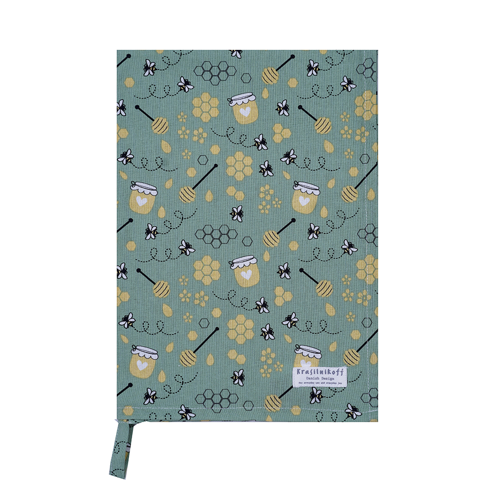 Geschirrtuch Bees green