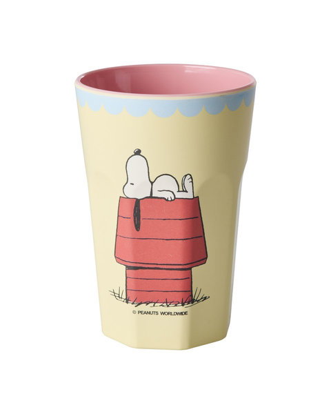 Melaminbecher hoch Snoopy Print cream