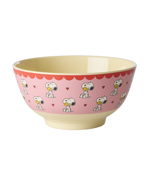 Melaminschüssel M Snoopy Print pink