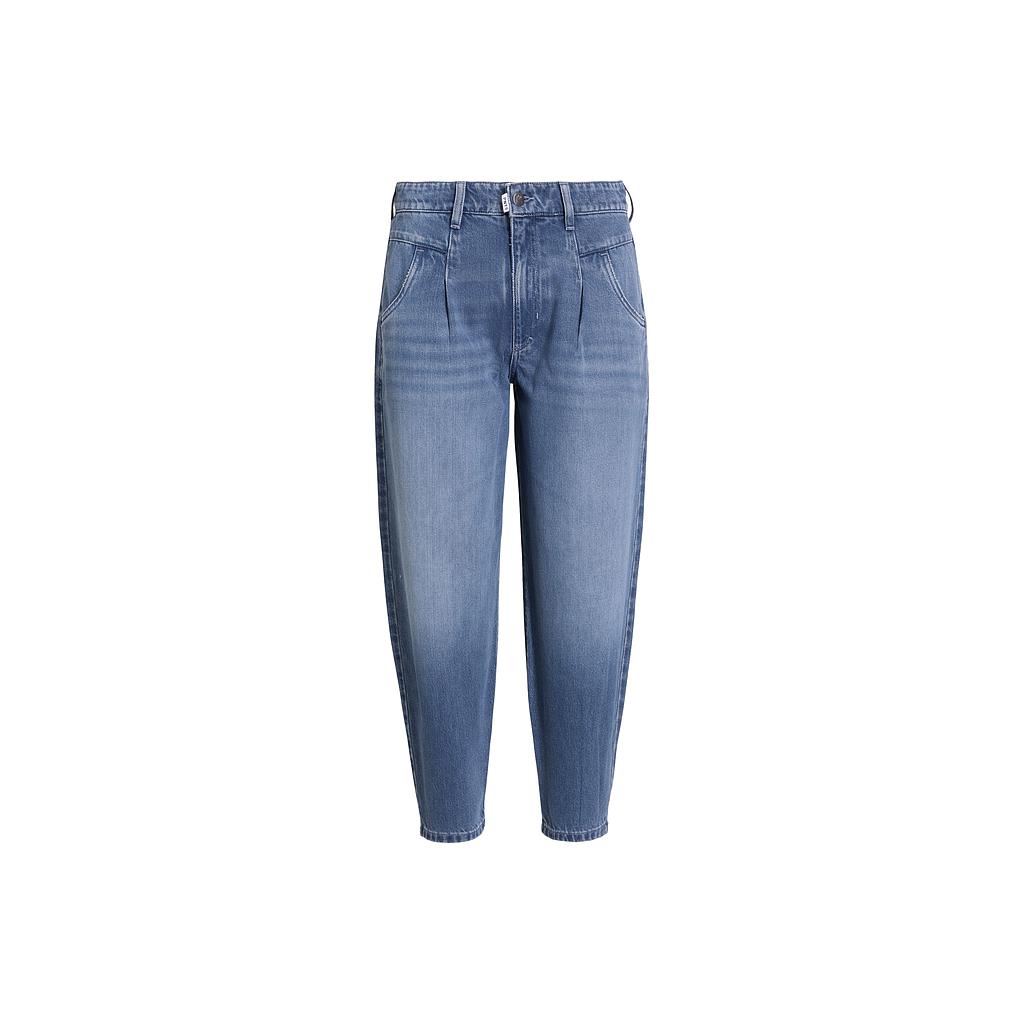 Hose 05_The O Shape Pleat mittelblau