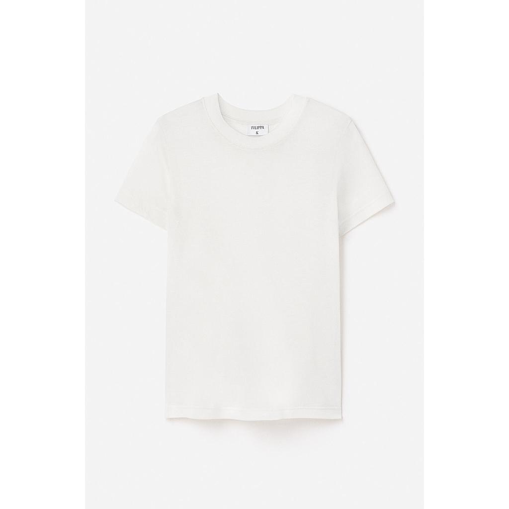 T-Shirt Lyocell Cashmere Offwhite
