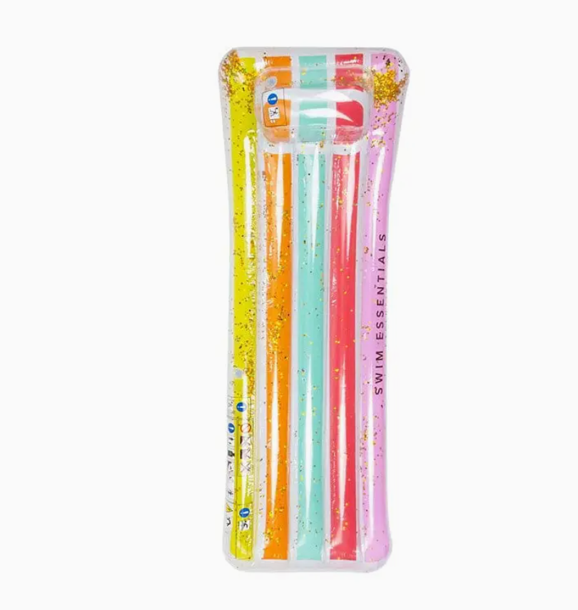 Luftmatratze bunt glitzer