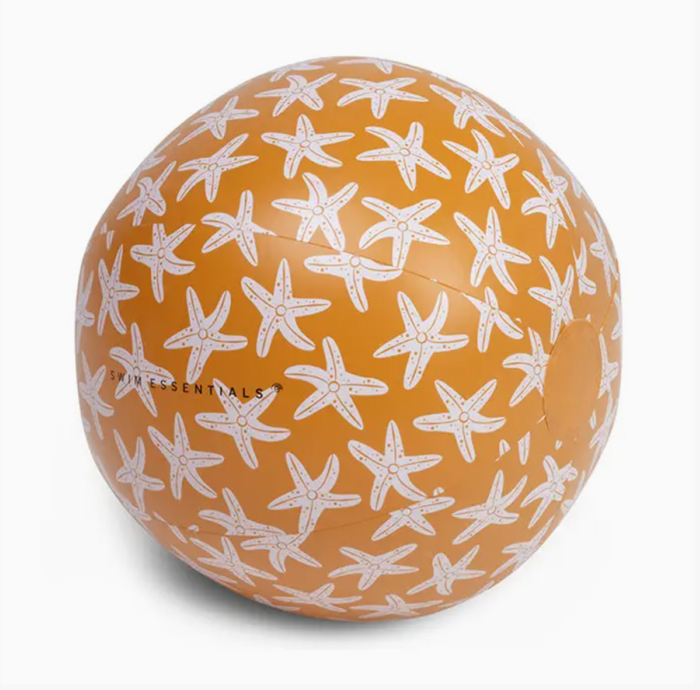 Strandball Seesterne orange