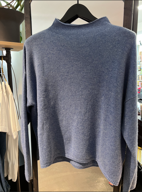 Kaschmir Pullover Megan Turtleneck blue iris