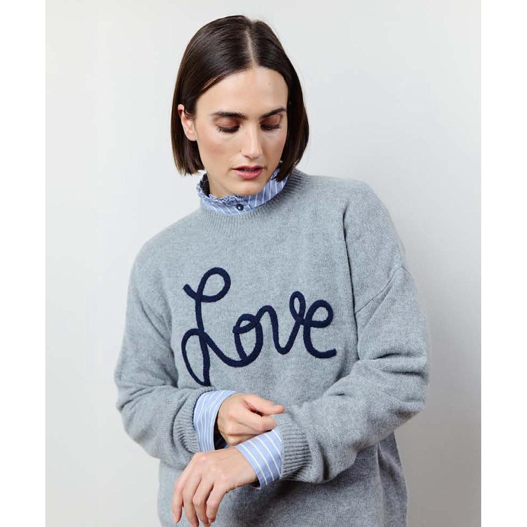 Kaschmir Pullover Jade slate grey