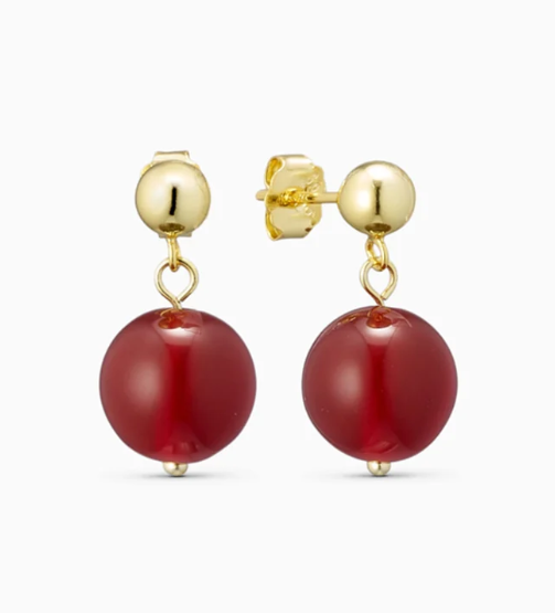 Ohrringe Nora Red Jade