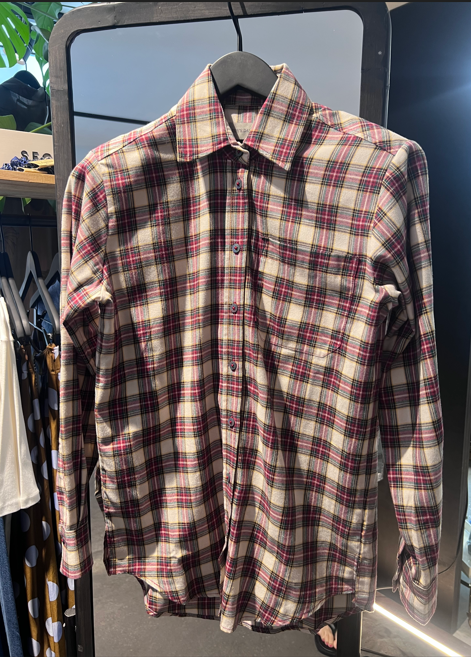 Flanellhemd Paige beige multi check