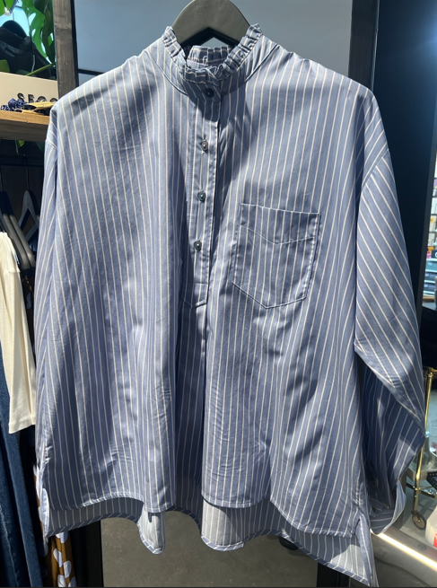 Bluse Cabot navy white stripe
