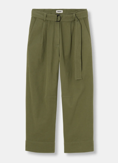Hose Sky Cotton Twill green khaki