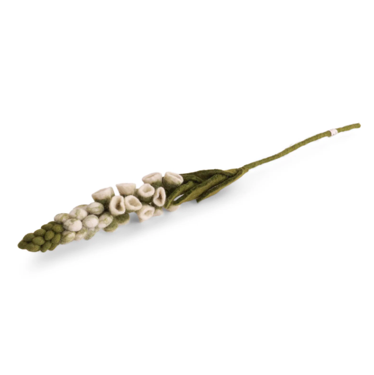 Filzblume Fingerhut White