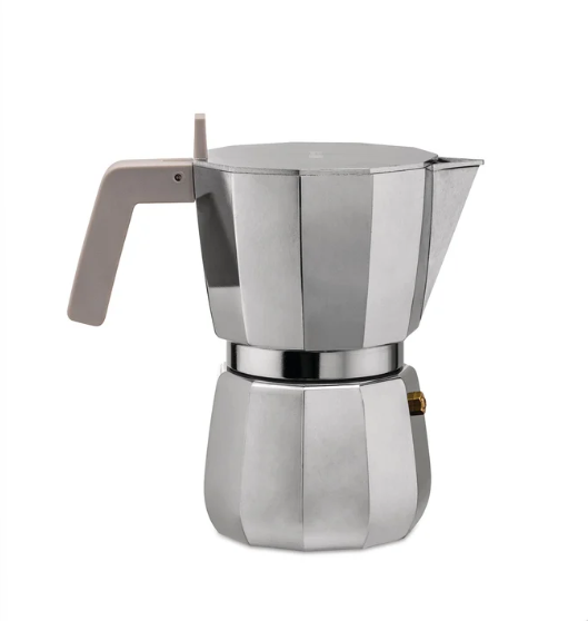 Espressokocher Moka 6 Tassen grau