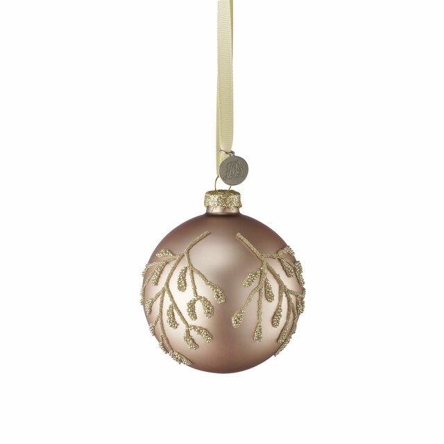 Weihnachtskugel Mistline Rosé 8 cm