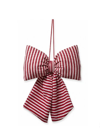 Weihnachtsschleife rot/ weiß