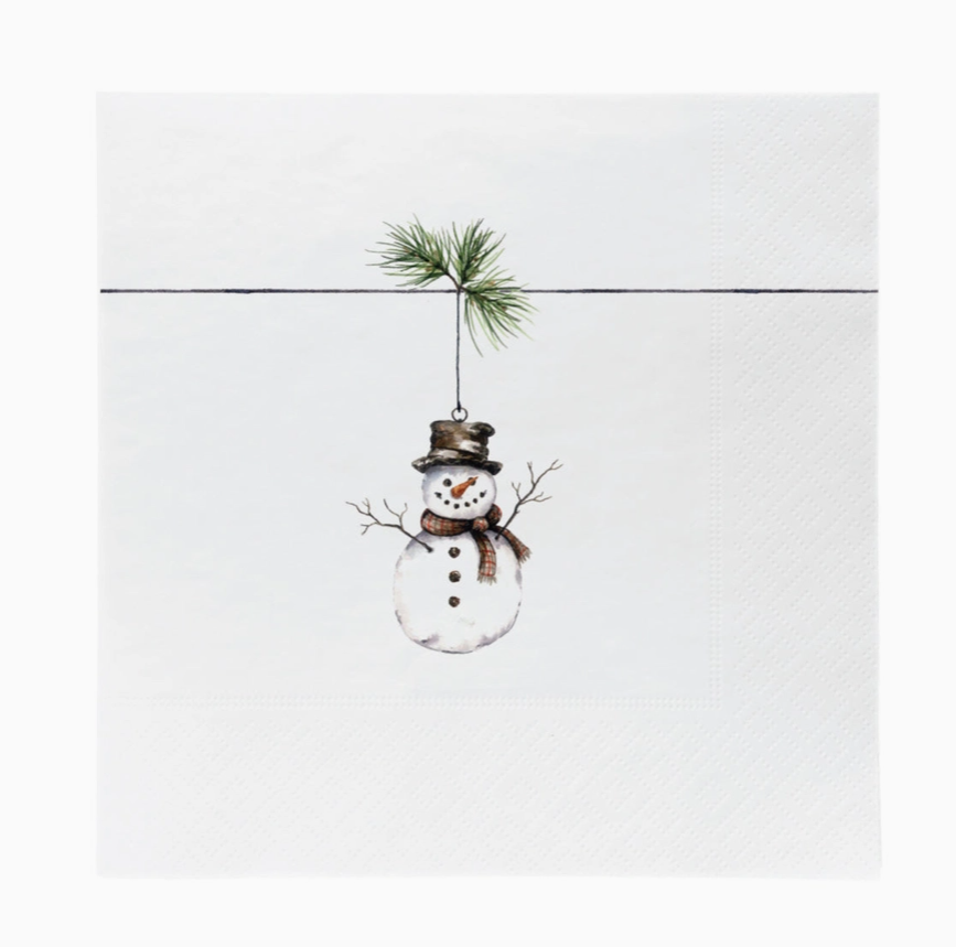 Servietten Snowman